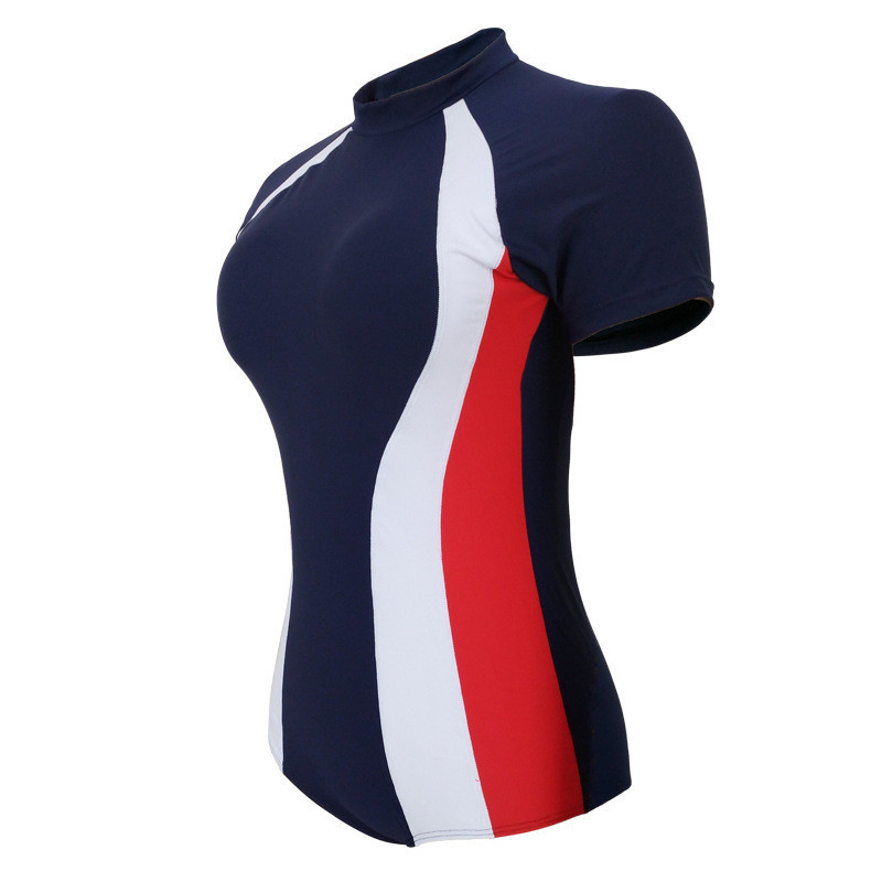 Stitching One-piece Ladies Swimsuit European And American Surfing Suit