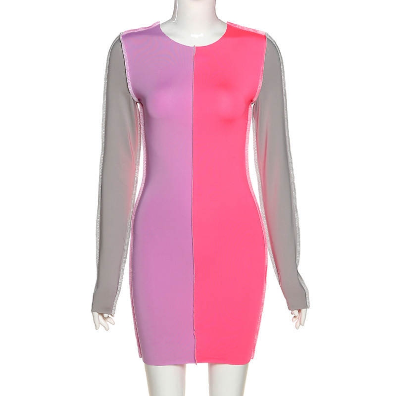 Autumn Women's Dress Long Sleeve Color