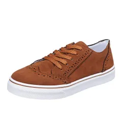 Women's Shoes Platform Casual Shoes - Brown - View 1
