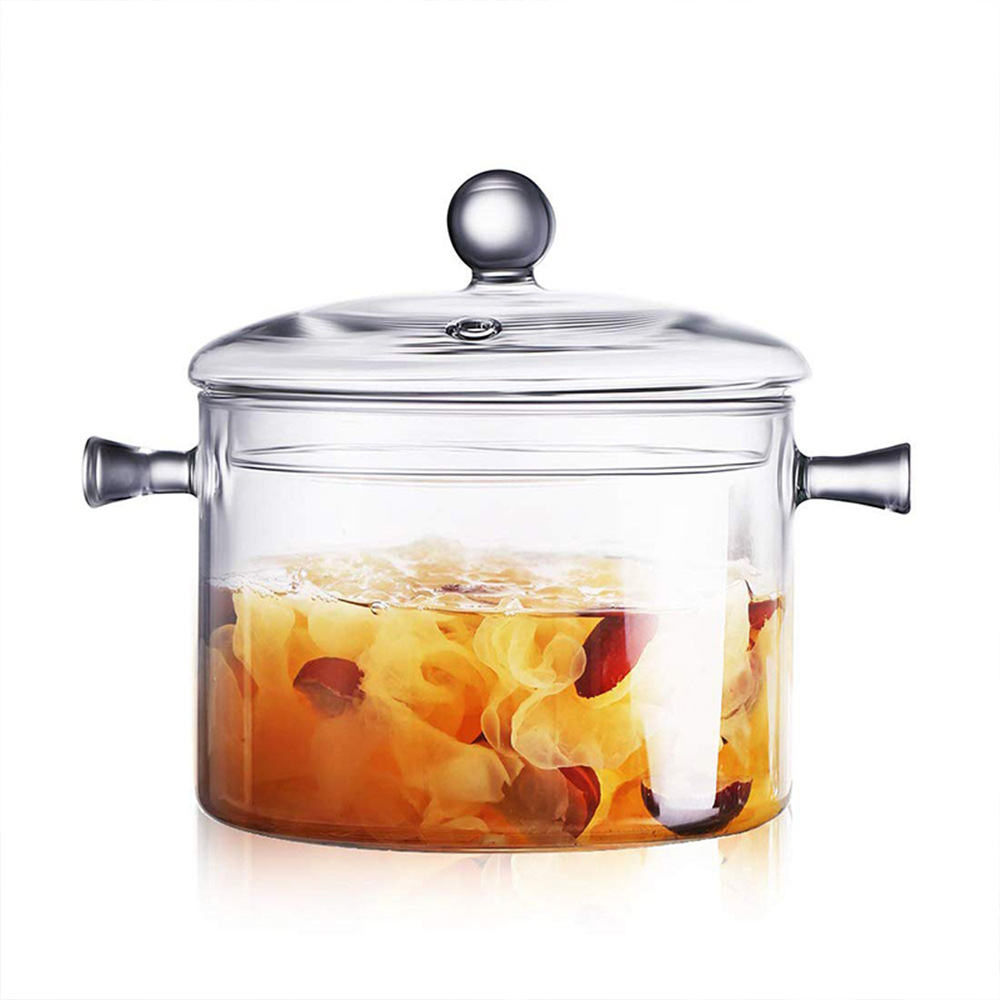 Title 1, Transparent Double Ear Glass Pot For Cooking Wi...