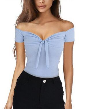 V-neck Beach Party Slim T-shirt