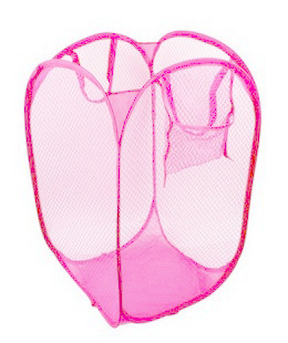 Pink storage basket