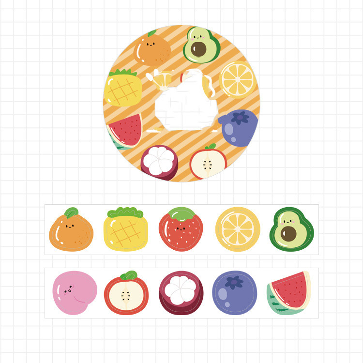 Colorful fruit circle