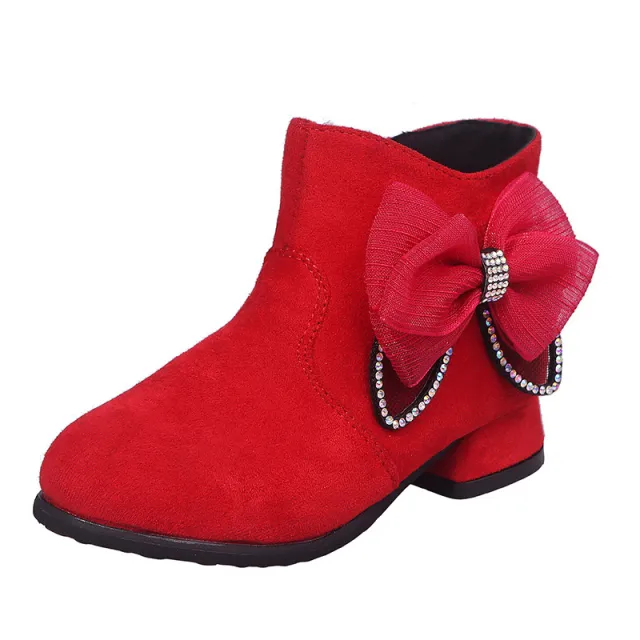 Plush Two Cotton Princess Shoes Boots Red - Shop at LoveMi
