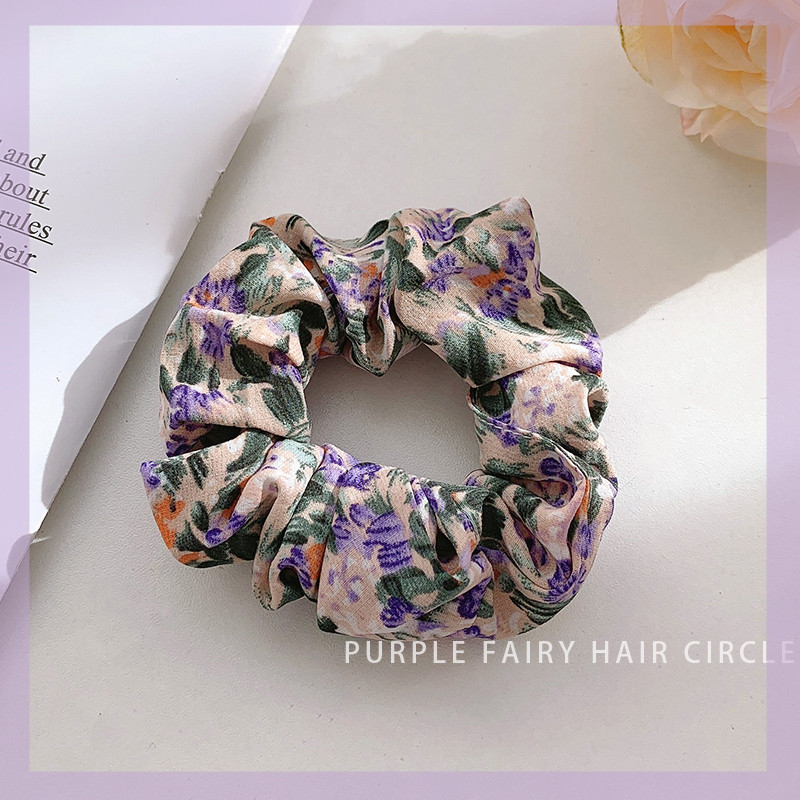 Super Fairy Purple Pig Intestine Hair Tie Headdress