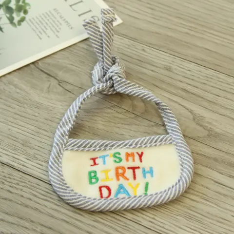 Hand-woven Bib Cat and Dog Bib