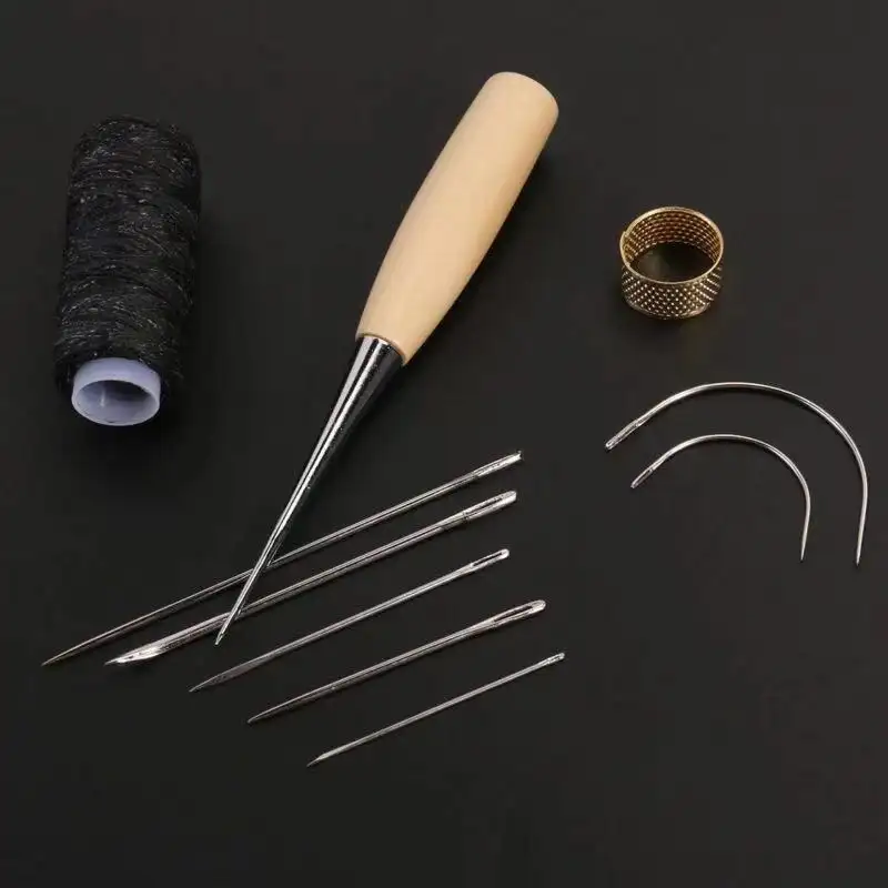 Leather Tool Set 4-piece Set DIY Leather Craft Hand-stitched Set