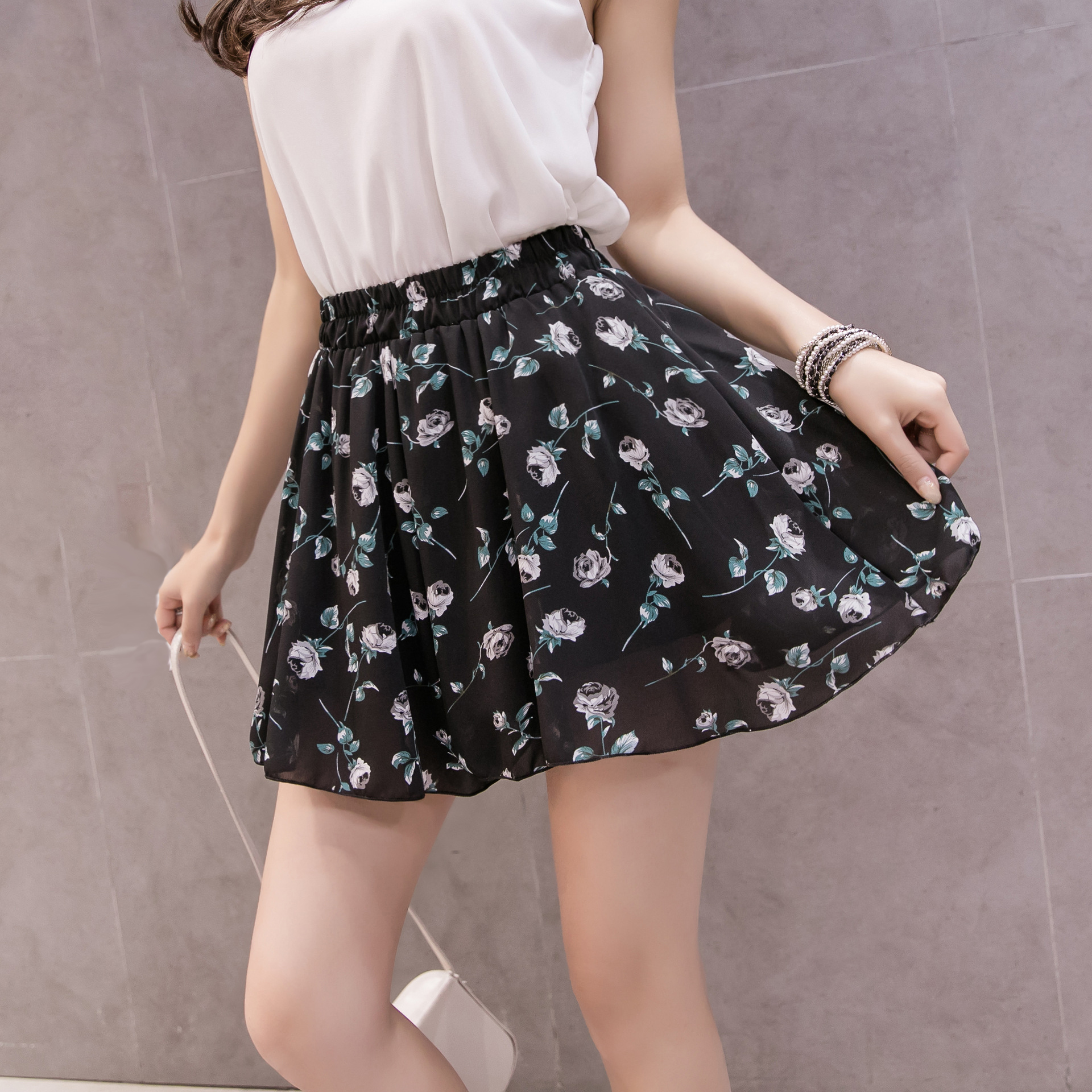 Casual Plus Size High Waist Thin Wide-Leg Pants