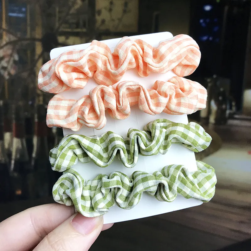 Large Intestine Hair Ring Color Cloth Art Hair Rope Female Korean Forest Net Red Small Intestine Rubber Band Female Hair Rope