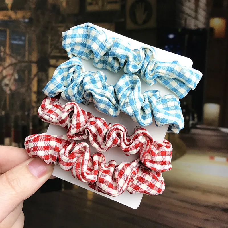 Large Intestine Hair Ring Color Cloth Art Hair Rope Female Korean Forest Net Red Small Intestine Rubber Band Female Hair Rope - G