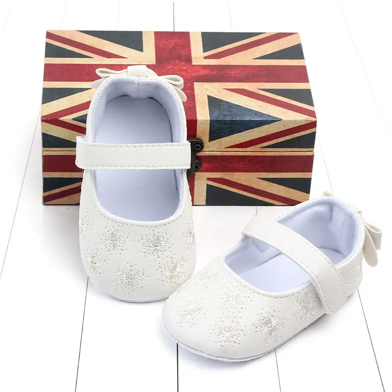 Autumn Models Baby Shoes Soft Sole Multicolor Princess Shoes Embroidered Bow Toddler Shoes