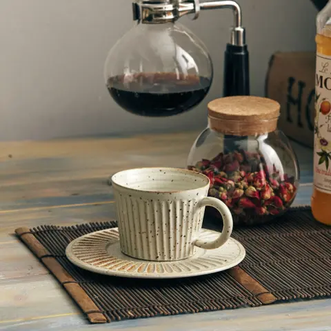 Playthings Japanese Single Product Coffee Cup with Saucer