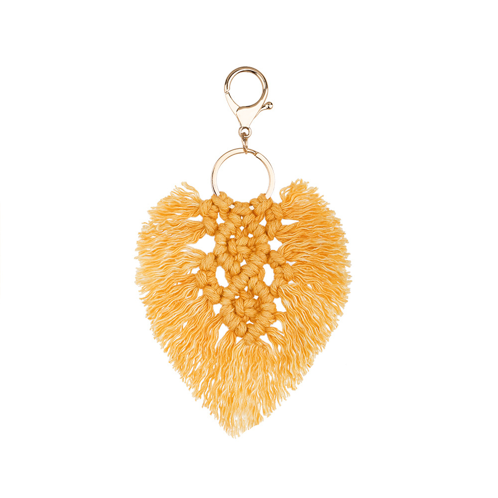 Hand-Woven Accessories Rope Woven Leaf Pendant