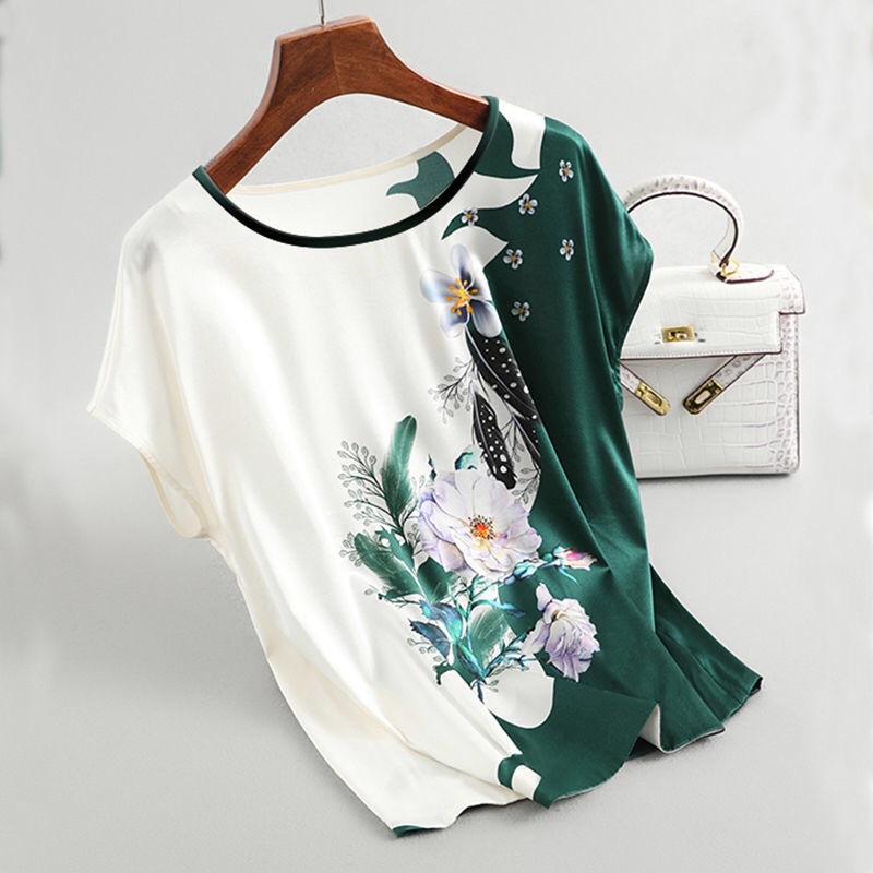 Printed Loose Slimming Bottoming Shirt