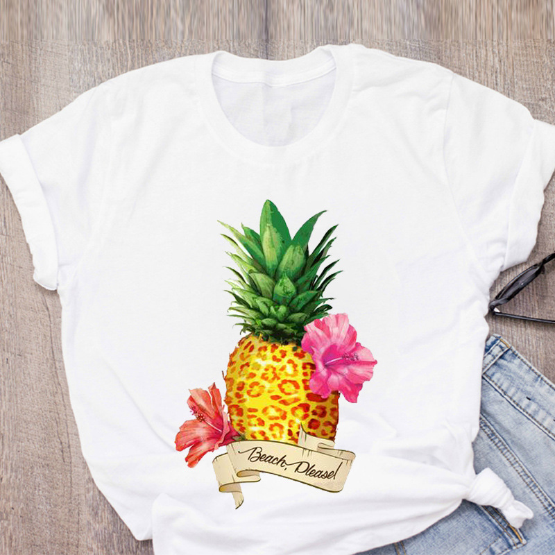 Title 6, Hip Hop Sommer Neue Frucht Ananas Lose Kurzarm