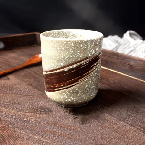Japanese Style Ceramic Tea Cups Coffee Kiln Pigmented Mugs