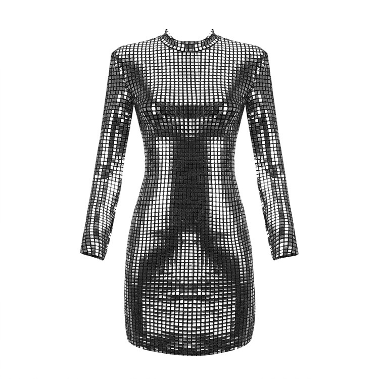 Sequin Long Sleeve Dress, picture 5 of 6