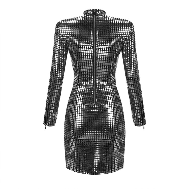 Sequin Long Sleeve Dress, picture 4 of 6