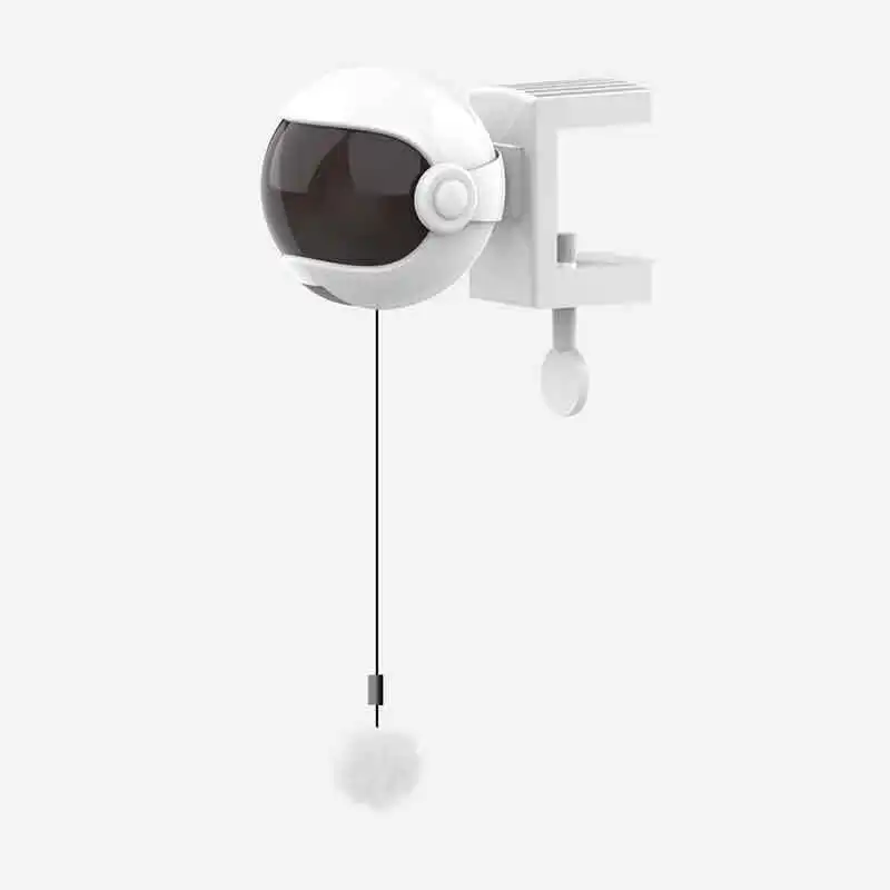 Swing Up and Down Rabbit Fur Ball Teaser