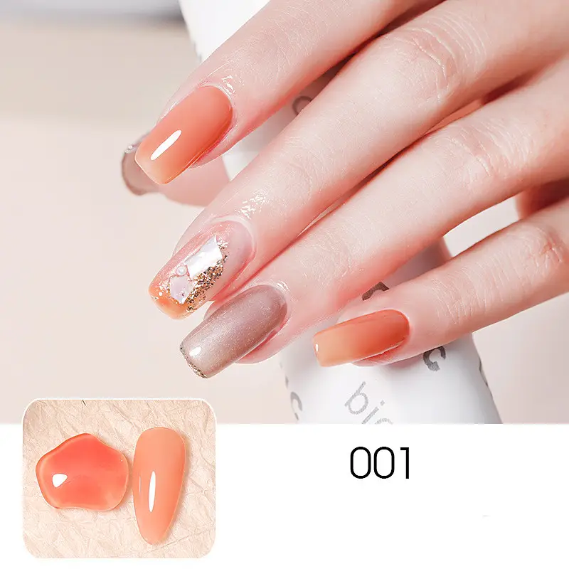 Ice-through Jade Nude Powder Dirty Purple Nail