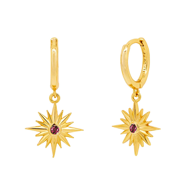 Minimalist Octagonal Star Earrings For Female Earrings
