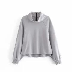 European And American Style Casual Sweatshirt Sweater - Grey - View 1