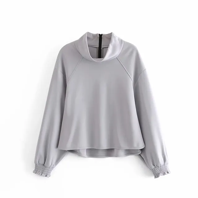 European And American Style Casual Sweatshirt Sweater Grey - Shop at LoveMi