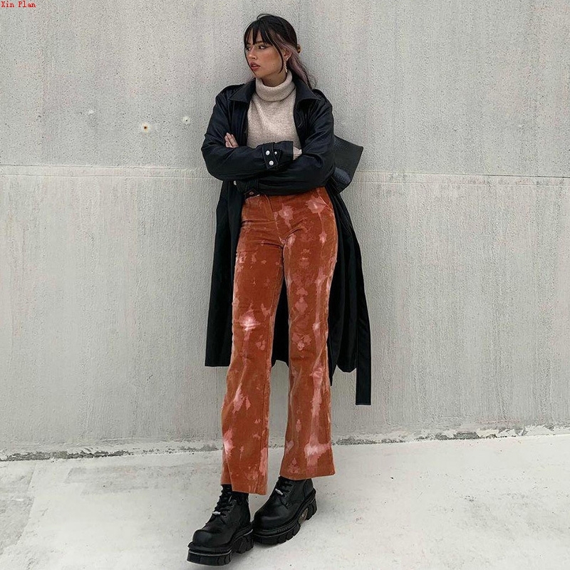 Tie - Dyed Straight Tube Slim Slim Slim Trousers