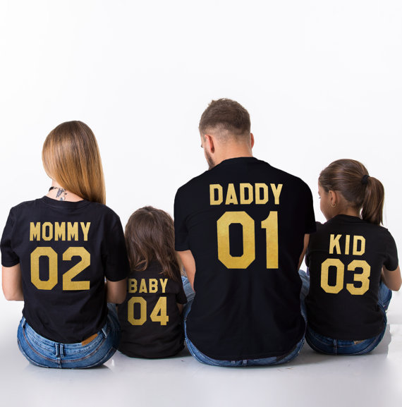 Parent Child Short Sleeved T Shirt Family Wear Top Mommy - Shop at LoveMi