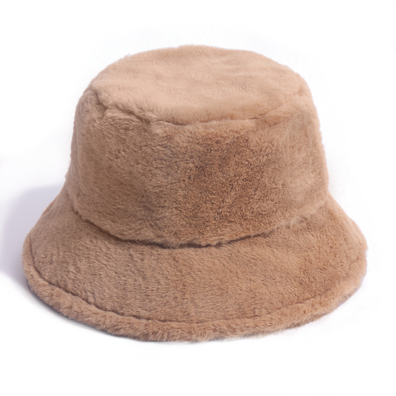 Small Rabbit Fur Small Brim Dome Fisherman Hat