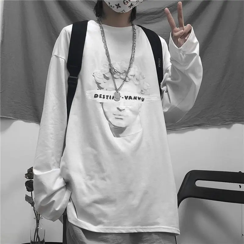 Plus Size Mm Extra Large Long-Sleeved t-Shirt Women Spring And Summer - White