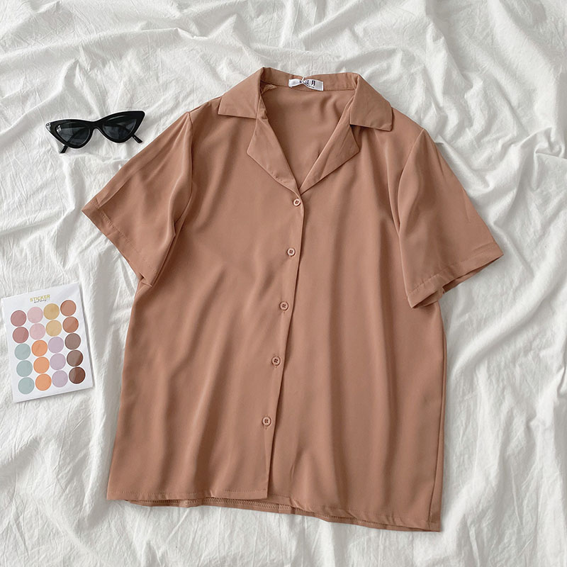 Loose Short-sleeved Single-breasted Cardigan