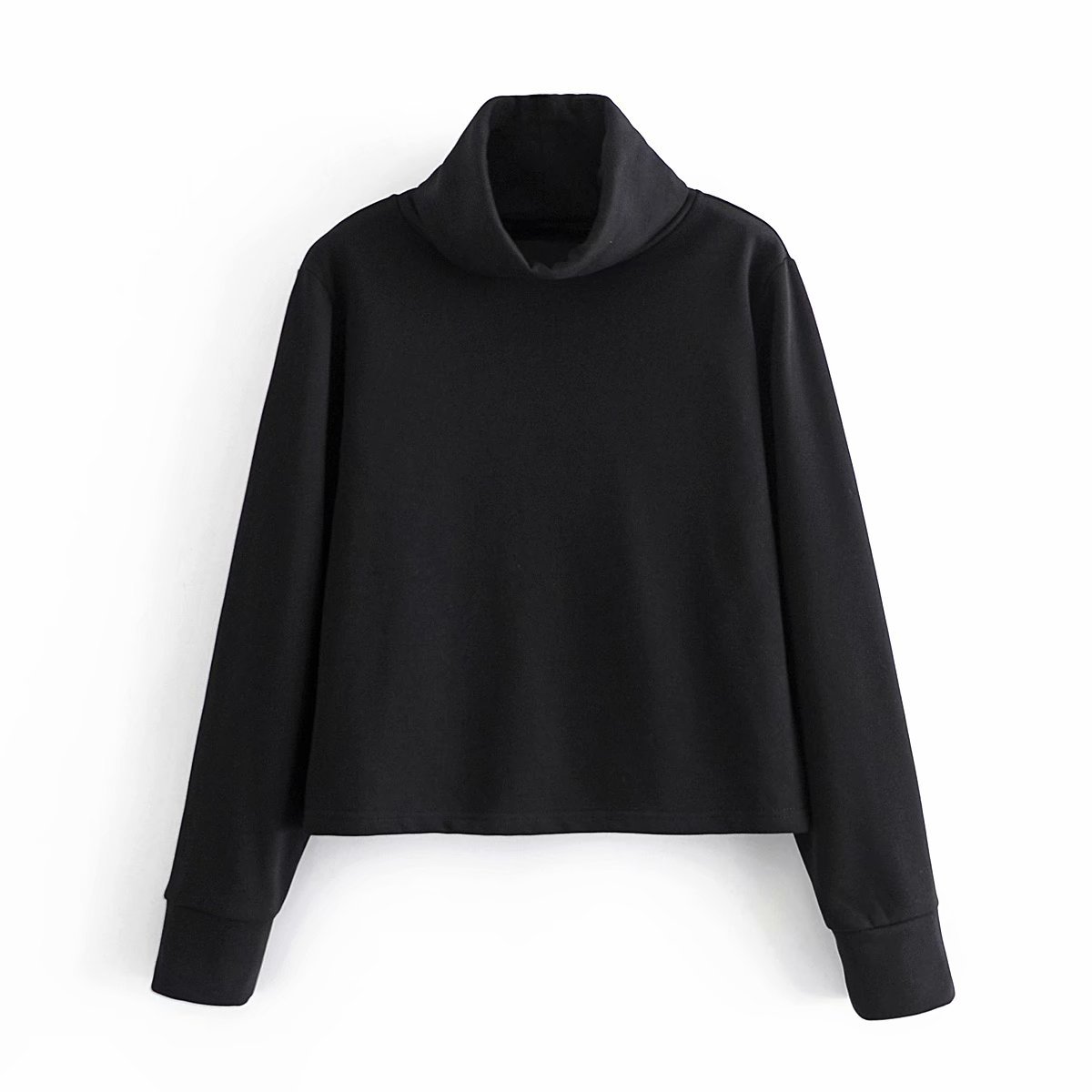 Title 3, Simple Loose High Neck Long Sleeve Sweater