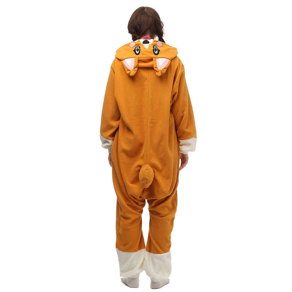 Title 5, Cartoon Yellow Puppy Pajamas One-Piece Animal H...