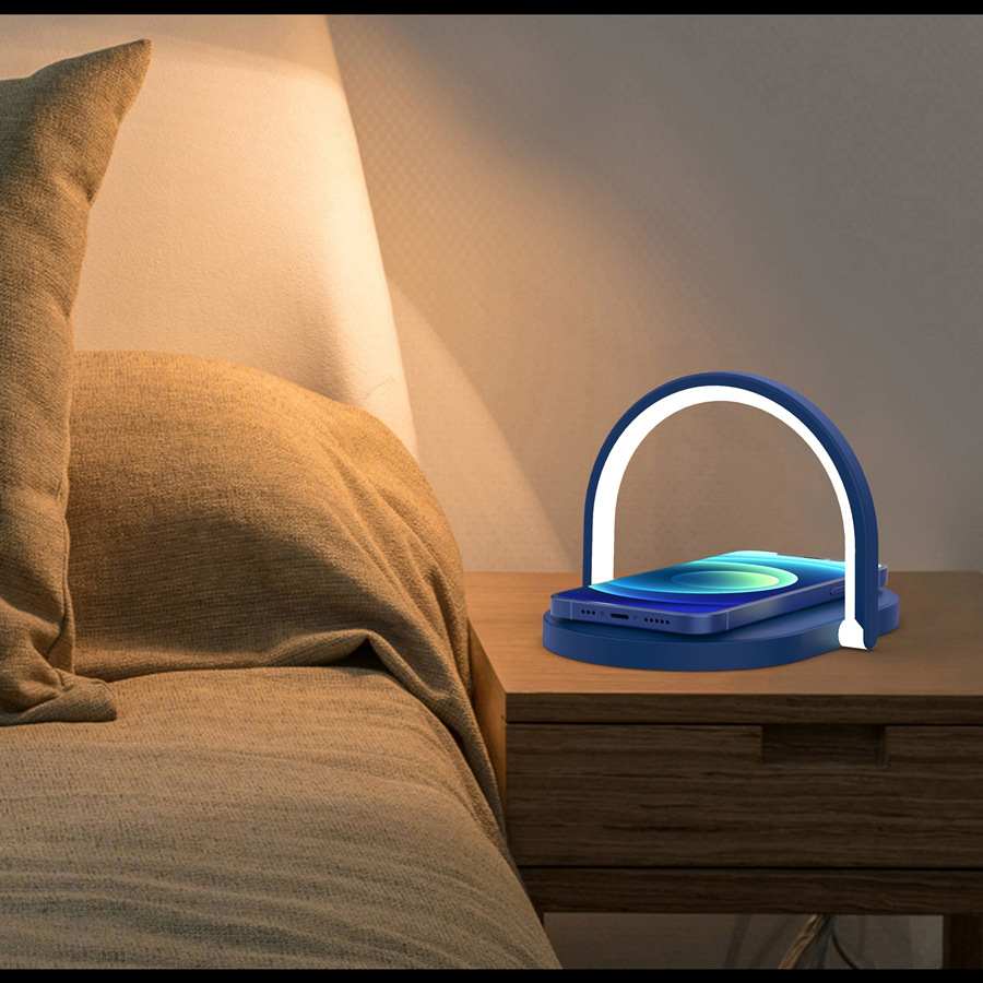 Wireless Charger Night Light 15W Fast Charging With Mobile Phone Holder - Image 2