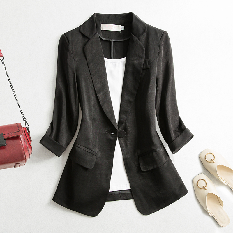 Spring Casual Thin White Sun Protection Suit Short Top