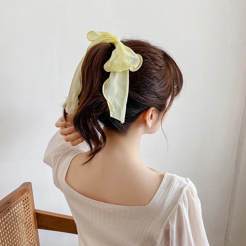 Title 3, Fashionable Simple Big Bow Elegant Hair Rope