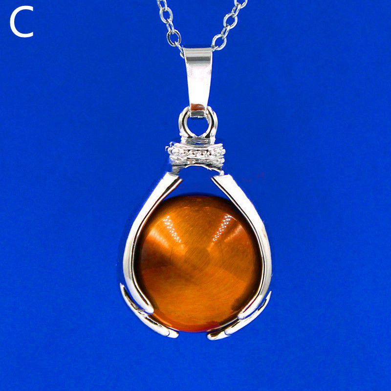 Crystal Bead Palm Dragon Ball Pendant