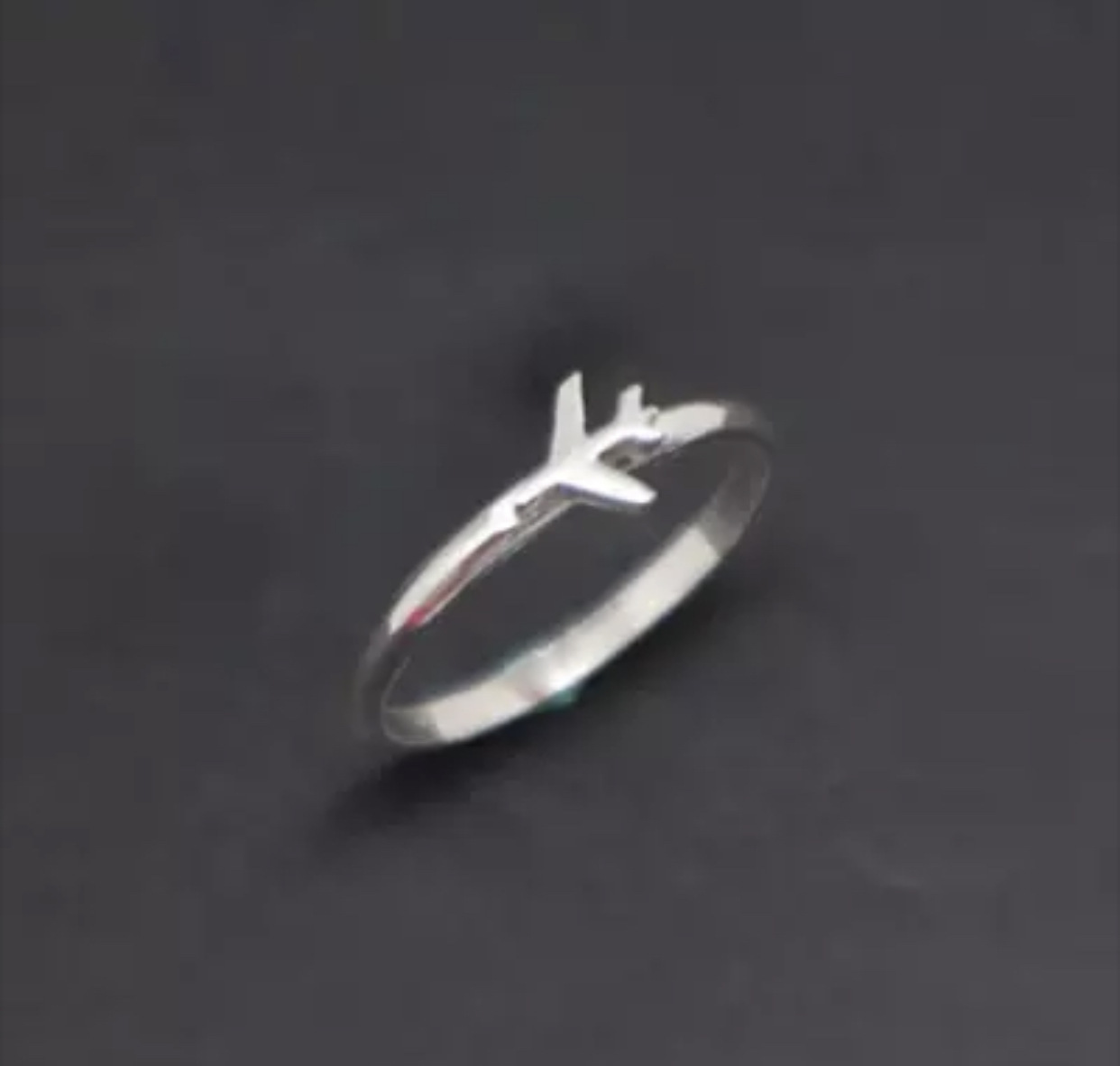 New Hollow Couple Airplane Ring
