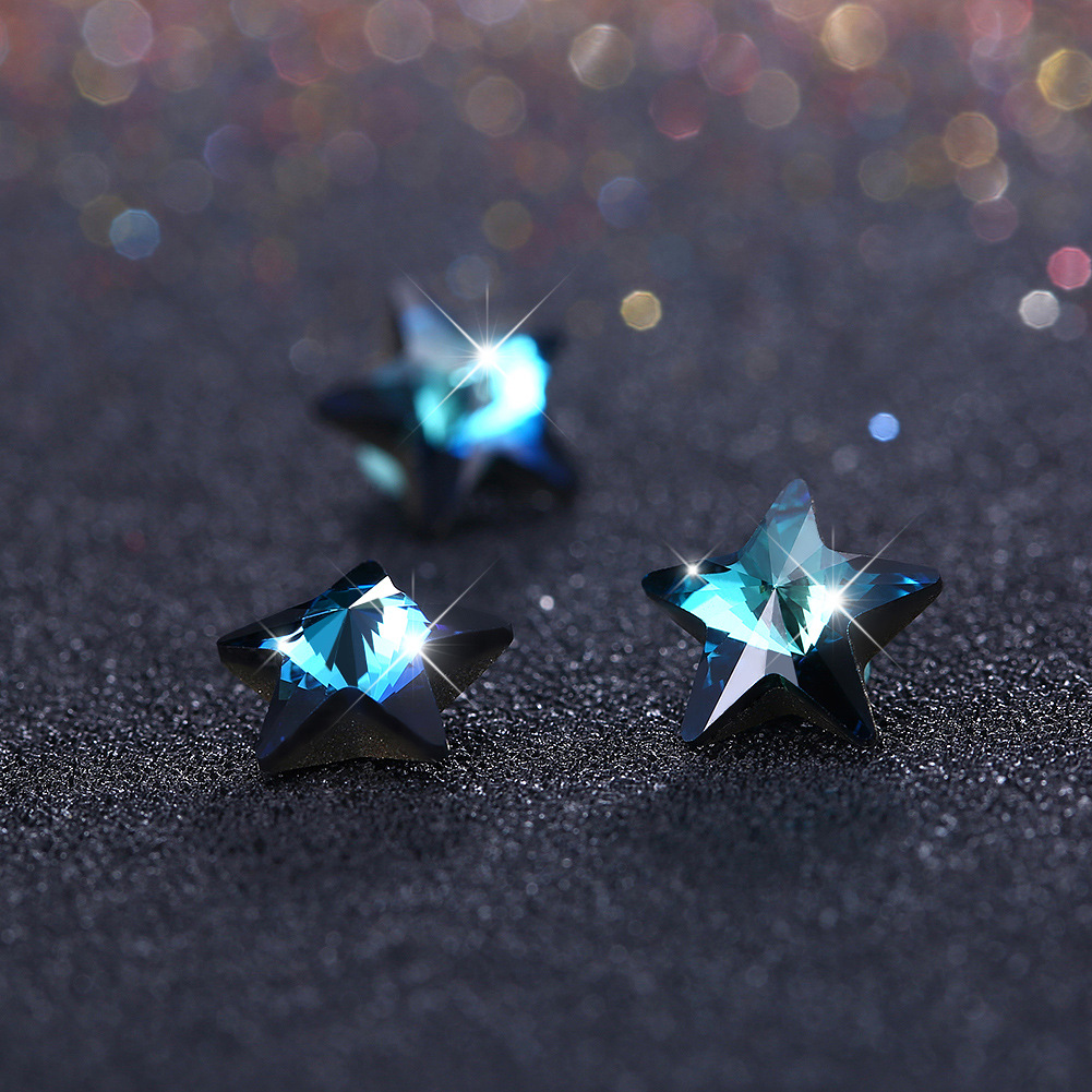 Austrian Crystal Star And Moon Ring Ins Fashion Design