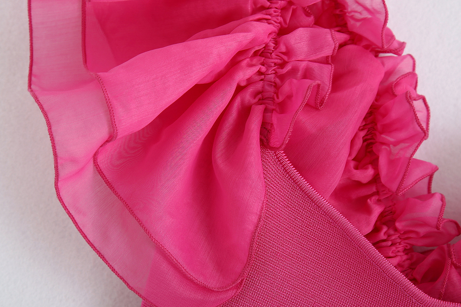 Knit Top With Organza Sleeves