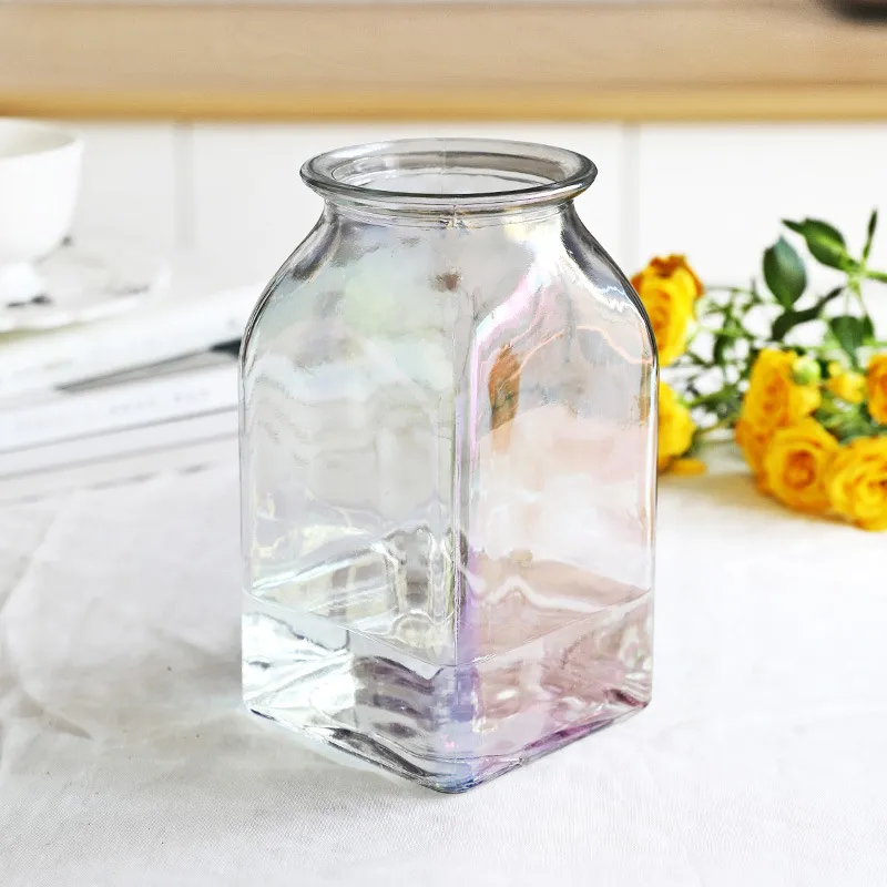 Transparent Flower Arrangement Hydroponic Rich Bamboo Lily Green Radish Ornaments