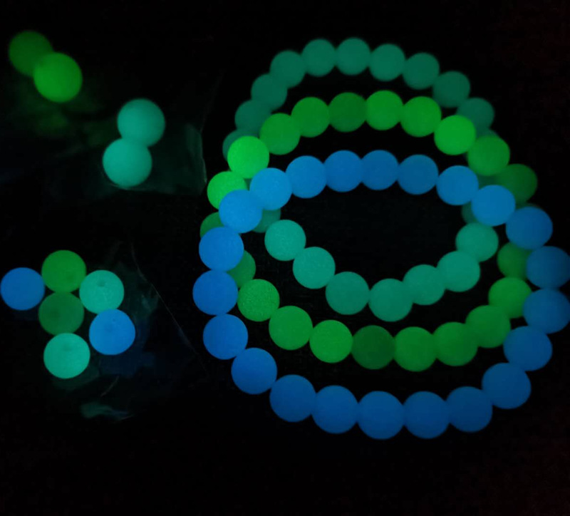 Semi Finished Jewelry Accessories String Beads Night Pearl Hand String Luminous Stone Beads Fluorescent Stone Loose Beads
