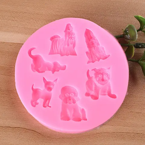 Dog Lion Tiger Bear Silicone Mold DIY Fondant Baking