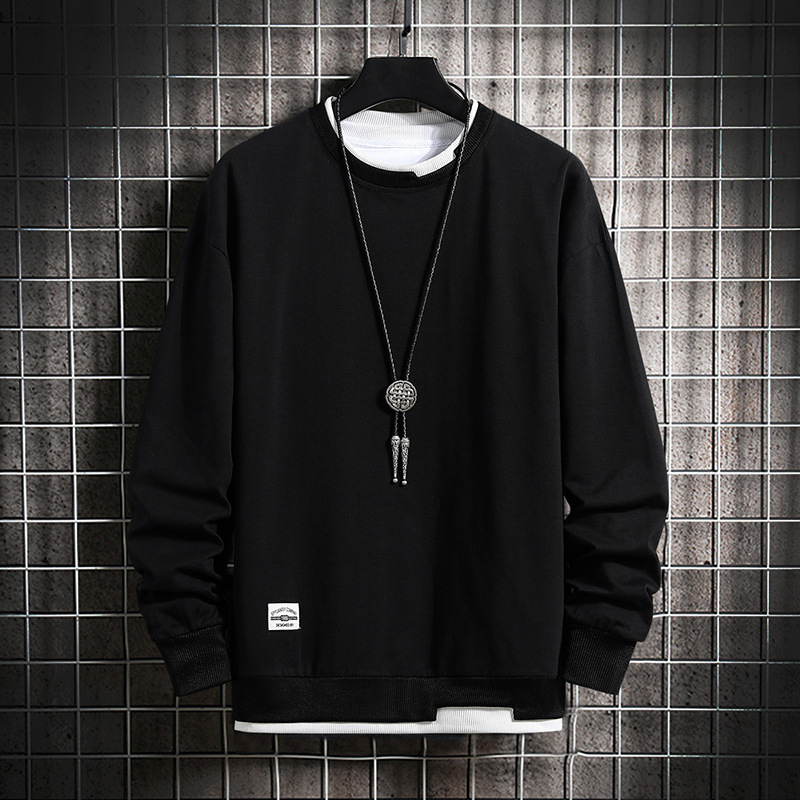 Round Collar Sweatshirt Men's Autumn New Korean Edition