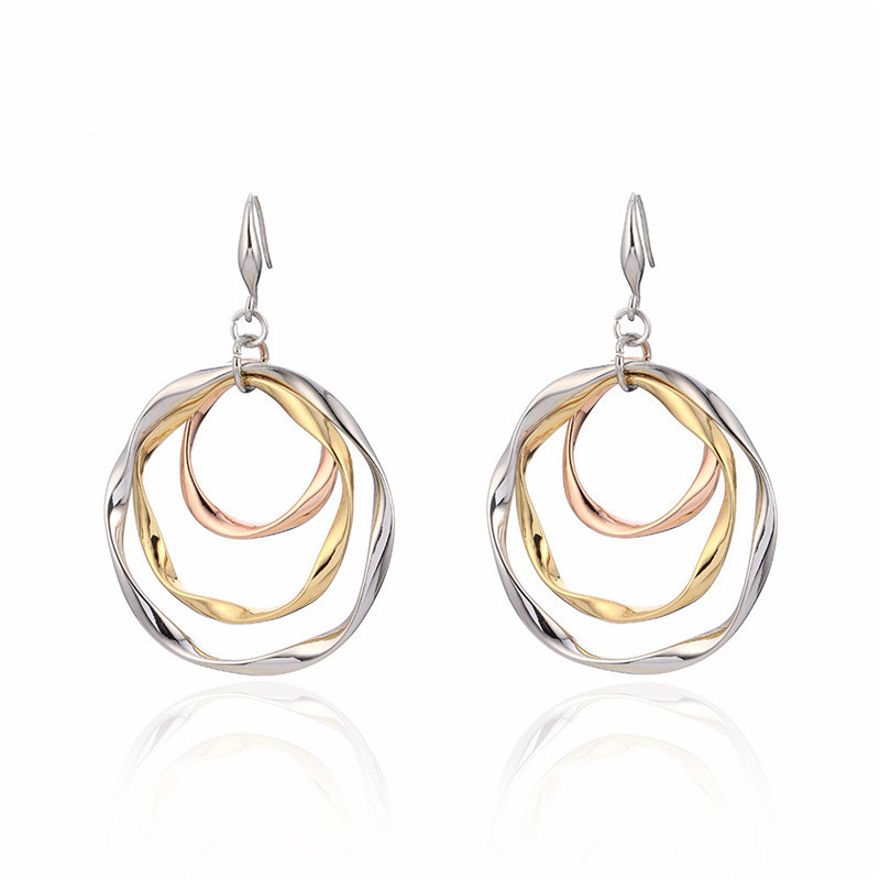 Cross Border E-Commerce Jewelry Earrings, Fishhook Earrings, European And American Cross-Border Amazon Popular Creative Gold Earrings In Stock