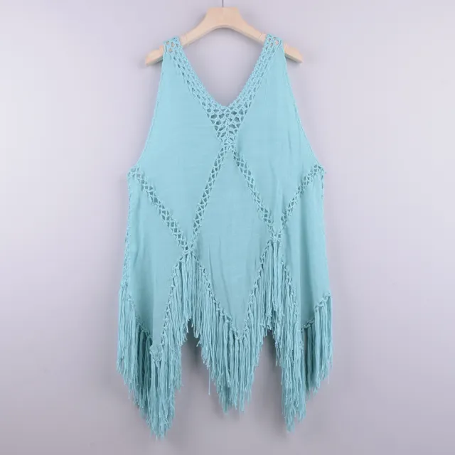 Bikini Cover Up Dress Sexy Bathing Suits Woman Swimsuit Coverups For Swimwear Summer Beach Wear Crochet Beachwear Blue - Shop at LoveMi