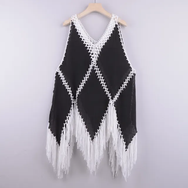 Bikini Cover Up Dress Sexy Bathing Suits Woman Swimsuit Coverups For Swimwear Summer Beach Wear Crochet Beachwear Black - Shop at LoveMi