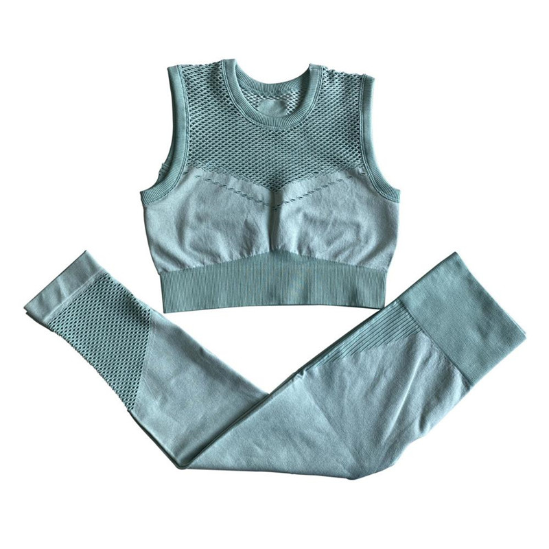 Hollow Vest And Trousers Two-piece Suit Europe And America