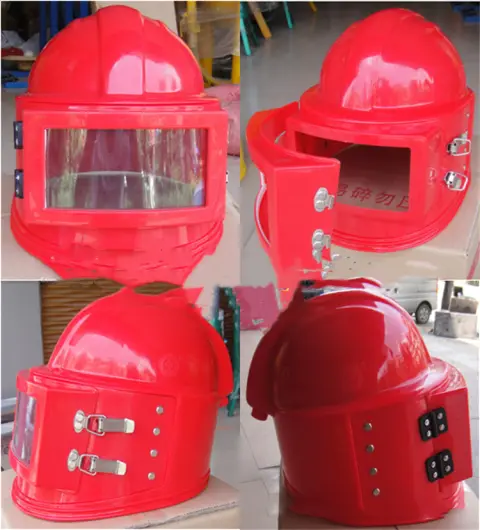 Oxygen-Supply Sandblasting Helmet